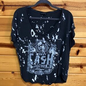 Rock & Republic Black and White Graphic Tee